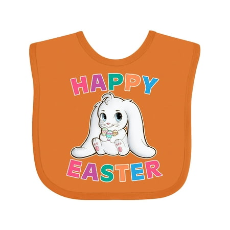 Inktastic Happy Easter Adorable Bunny Gift Baby Boy or Baby Girl Bib