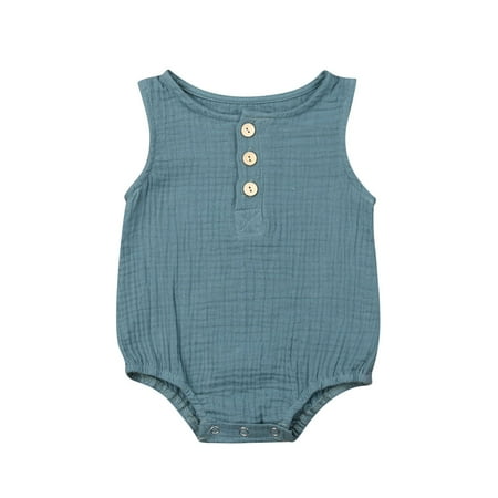 Canrulo Toddler Baby Girl Boy Kids Cotton Clothes Romper Jumpsuit Bodysuit Outfit Tops Blue 0-6 Months
Canrulo Toddler Baby Girl Boy Kids Cotton Clothes Romper Jumpsuit Bodysuit Outfit Tops Blue 0-6 Months