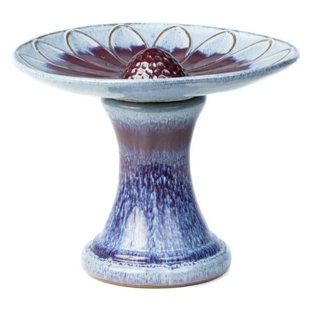 Alfresco Home Daisy Birdbath - Blue