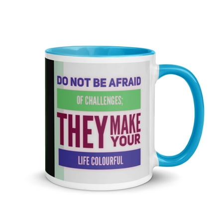 GloWell Designs - Mug with Color Inside - Motivational Quote - Challenges Make Your Life Colorful
GloWell Designs - Mug with Color Inside - Motivational Quote - Challenges Make Your Life Colorful