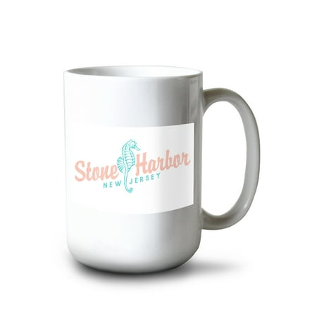 15 fl oz Ceramic Mug Stone Harbor New Jersey Seahorse Dishwasher & Microwave Safe
15 fl oz Ceramic Mug Stone Harbor New Jersey Seahorse Dishwasher & Microwave Safe