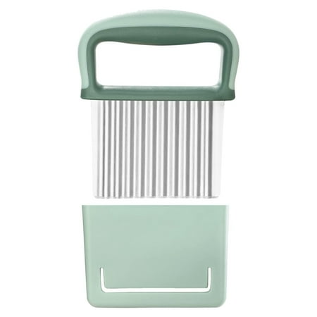 Potato Wave Knife Metal Wave Cut Vegetable Wave Cutter with Handle & Protective Potato Cutter Tool (Green)
Potato Wave Knife Metal Wave Cut Vegetable Wave Cutter with Handle & Protective Potato Cutter Tool (Green)