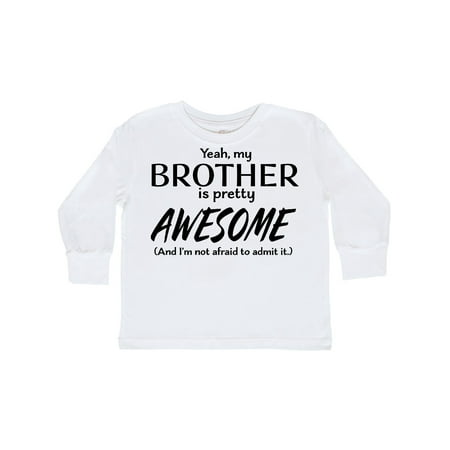 Inktastic Yeah My Brother is Pretty Awesome Gift Toddler Boy or Toddler Girl Long Sleeve T-Shirt
Inktastic Yeah My Brother is Pretty Awesome Gift Toddler Boy or Toddler Girl Long Sleeve T-Shirt