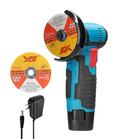 KKmoon 12 V Cordless Angle Grinder Electric Grinder Machine Ceramic Rechargeable Angle Grinder with 2 Cutting Disc
KKmoon 12 V Cordless Angle Grinder Electric Grinder Machine Ceramic Rechargeable Angle Grinder with 2 Cutting Disc