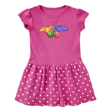 Inktastic Artistic Butterfly Gift Toddler Girl Dress