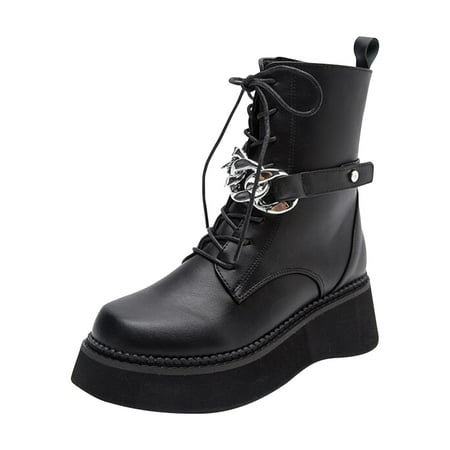 Christmas Gifts Juebong Women Boots Pointed Shoes Zip High Gang Shoes Winter Mid Heel Warm Chain Lace-up Shoes
Christmas Gifts Juebong Women Boots Pointed Shoes Zip High Gang Shoes Winter Mid Heel Warm Chain Lace-up Shoes