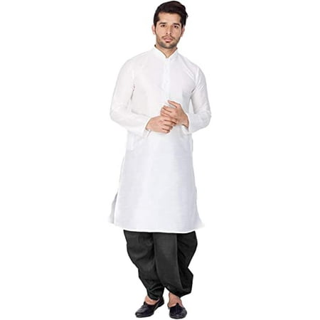 Royal Kurta Men s Silk Desginer Dhoti Kurta Set (40 Multi 4)