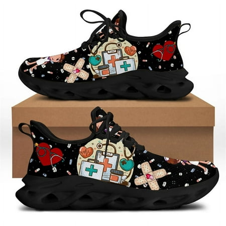 White Nursing Shoes for Women Cute Cartoon Nurse Women Sneakers Brand Design Doctor Medical Printed Light Lace-up Flats Zapatos
White Nursing Shoes for Women Cute Cartoon Nurse Women Sneakers Brand Design Doctor Medical Printed Light Lace-up Flats Zapatos
