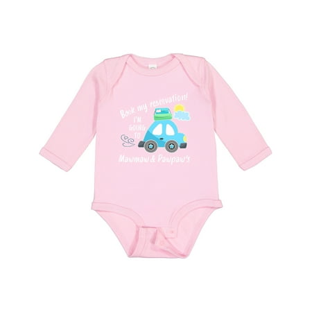 Inktastic Book my Reservation! I m Going To Mawmaw and Pawpaw Boys or Girls Long Sleeve Baby Bodysuit
Inktastic Book my Reservation! I m Going To Mawmaw and Pawpaw Boys or Girls Long Sleeve Baby Bodysuit
