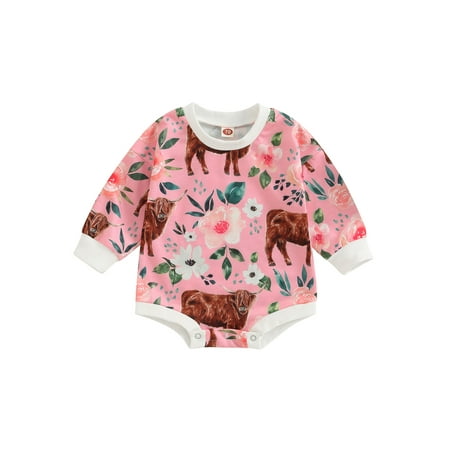 MissiMae Newborn Baby Girls Jumpsuits Floral Print Casual Round Neck Long Sleeves Romper for Infant Toddler
MissiMae Newborn Baby Girls Jumpsuits Floral Print Casual Round Neck Long Sleeves Romper for Infant Toddler