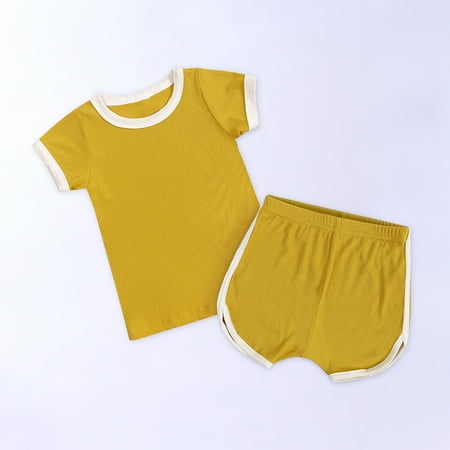 CHGBMOK Clearance Toddler Kids Baby Boys Girls Fashion Cute Solid Color Short Sleeve Shorts Cotton Casual Suit
CHGBMOK Clearance Toddler Kids Baby Boys Girls Fashion Cute Solid Color Short Sleeve Shorts Cotton Casual Suit
