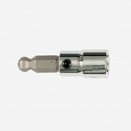 Wiha 71777 6mm Ball End Hex Bit Socket 1/4 Square Drive