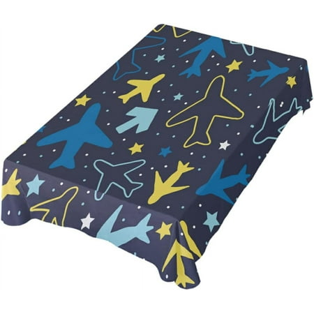 SKYSONIC Outdoor & Indoor Rectangle Tablecloth Cute Airplane in Kindergarten Style Dinner Table Cover for Patio Picnic Holiday Party 60x90In
SKYSONIC Outdoor & Indoor Rectangle Tablecloth Cute Airplane in Kindergarten Style Dinner Table Cover for Patio Picnic Holiday Party 60x90In
