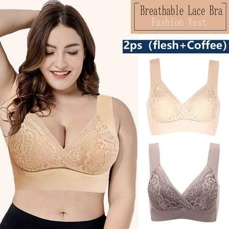 Daqian Clearance Bras for Women 2 PCS Women Yoga Sports Extra-Elastic Breathable Lace Trim Bra Underwear Women Bras on Sale Multicolor 5L
Daqian Clearance Bras for Women 2 PCS Women Yoga Sports Extra-Elastic Breathable Lace Trim Bra Underwear Women Bras on Sale Multicolor 5L