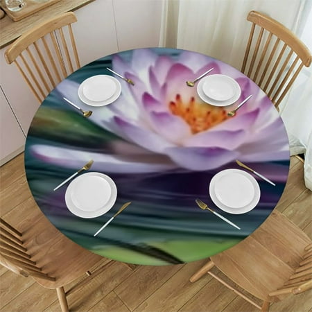 Water Lilies in Water Patterned Round Tablecloth Waterproof and Wipeable with Elasticized Edges Suitable
Water Lilies in Water Patterned Round Tablecloth Waterproof and Wipeable with Elasticized Edges Suitable