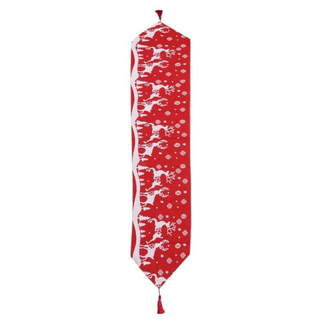 TIANYUHE Table Runner Heat-resistant Tassel Design Knitted Fabric Wear-resistant Reusable Decoration Gift Xmas Tree Elk Snowflake Christmas Dinning Tablecloth Cover for Kitchen
TIANYUHE Table Runner Heat-resistant Tassel Design Knitted Fabric Wear-resistant Reusable Decoration Gift Xmas Tree Elk Snowflake Christmas Dinning Tablecloth Cover for Kitchen