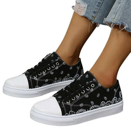 HIBRO Ladies Fashion Cashew Flower Print Multicolor Flat Casual Lace Up Canvas Shoes
HIBRO Ladies Fashion Cashew Flower Print Multicolor Flat Casual Lace Up Canvas Shoes