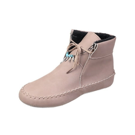 Avamo Ladies Casual Booties Round Toe Winter Shoes Driving Lace Up Snow Bootie Khaki 8
Avamo Ladies Casual Booties Round Toe Winter Shoes Driving Lace Up Snow Bootie Khaki 8