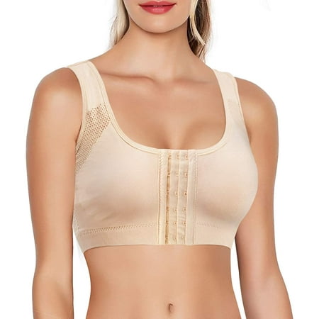 Molutan Front Closure Bras Women Posture Bras with Back Support Full Coverage Wireless Tops Adjustable Posture Corrector(Beige M)
Molutan Front Closure Bras Women Posture Bras with Back Support Full Coverage Wireless Tops Adjustable Posture Corrector(Beige M)