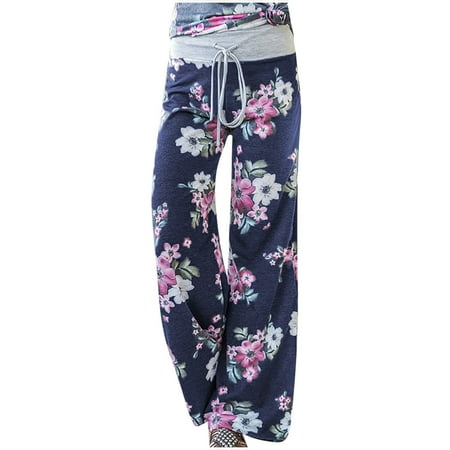ZXHACSJ Women s Comfy Pajama Pants Floral Print Drawstring Palazzo Lounge Wide Leg Pants Blue L
ZXHACSJ Women s Comfy Pajama Pants Floral Print Drawstring Palazzo Lounge Wide Leg Pants Blue L