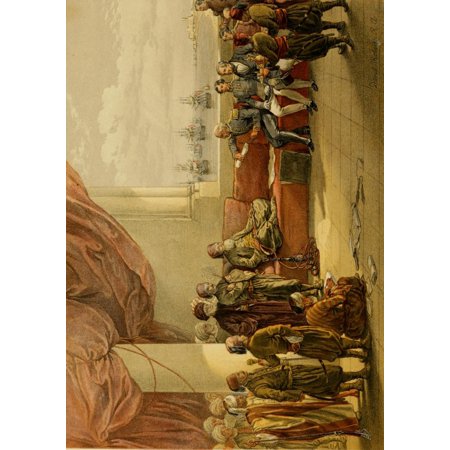 The Holy Land 1855 Interview with Mehemet at his palace in Alexandria Poster Print by David Roberts