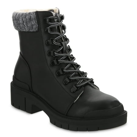 MIA Women s Wyn Faux Shearling Lined Lace Up Boot