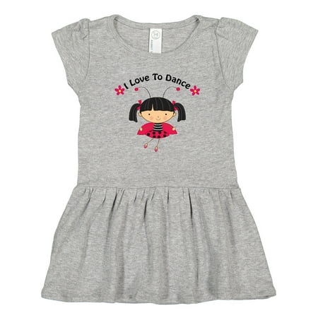 Inktastic I Love to Dance Ladybug Gift Toddler Girl Dress