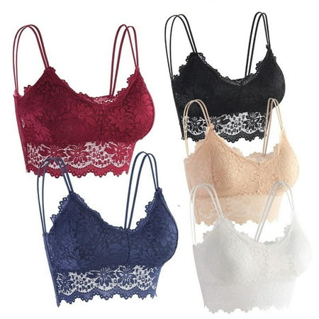 ELFINDEA Lingerie for Women 5pcs Lace Bra Lace Bandeau Bra with Straps and Removable Padding Pink L
ELFINDEA Lingerie for Women 5pcs Lace Bra Lace Bandeau Bra with Straps and Removable Padding Pink L