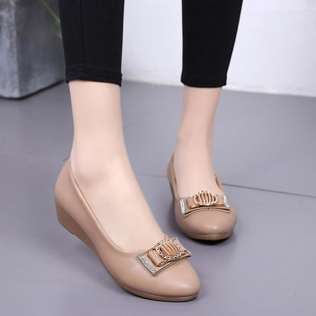 Cathalem Womens Shoes Summer Casual Shoes Decorative Buckle Rhinestone Wedge Slip On Casual Shoes Womens Born Shoes Casual Khaki 6
Cathalem Womens Shoes Summer Casual Shoes Decorative Buckle Rhinestone Wedge Slip On Casual Shoes Womens Born Shoes Casual Khaki 6