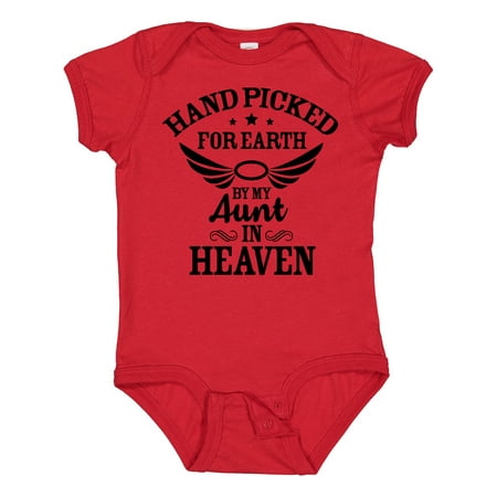 Inktastic Handpicked for Earth by My Aunt in Heaven with Angel Wings Gift Baby Boy or Baby Girl Bodysuit
Inktastic Handpicked for Earth by My Aunt in Heaven with Angel Wings Gift Baby Boy or Baby Girl Bodysuit