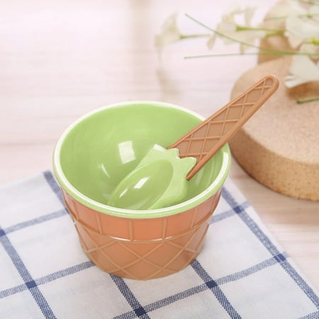 Cailmei Candy Color Ice Cream Bowl With Spoon Kids Ice Cream Tool Ice-Cream Green
Cailmei Candy Color Ice Cream Bowl With Spoon Kids Ice Cream Tool Ice-Cream Green