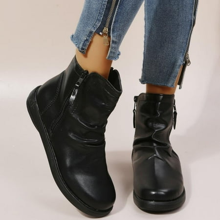 Tdoqot 2022 Boots for Women- Chunky Heel Casual Flats Christmas Gifts Women s Ankle Boots Black 36
Tdoqot 2022 Boots for Women- Chunky Heel Casual Flats Christmas Gifts Women s Ankle Boots Black 36