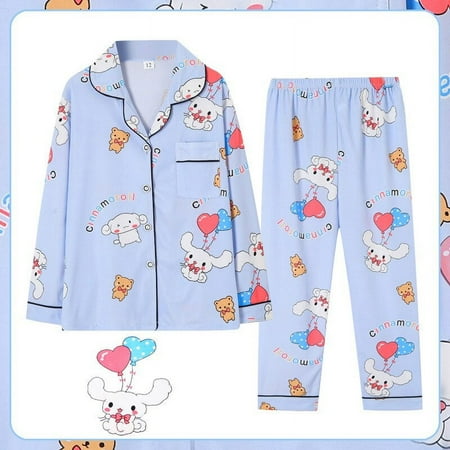 Sanrio Hello Kitty Kuromi Children Pajamas Girls Autumn Long Sleeved Middle and Large Children Girls Cartoon Home Wear Suit
Sanrio Hello Kitty Kuromi Children Pajamas Girls Autumn Long Sleeved Middle and Large Children Girls Cartoon Home Wear Suit