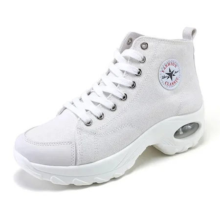 Women‘s Air Cushion Sole Canvas Shoes High Top Anti-slip Lace Up Platform Casual Shoes Women‘s Fashion Sneakers
Women‘s Air Cushion Sole Canvas Shoes High Top Anti-slip Lace Up Platform Casual Shoes Women‘s Fashion Sneakers