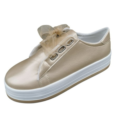 Casual Shoes for Women Leather Casual Platform Solid Women S Strap Shoes Color Fashion Round Toe Women S Casual Shoes Women Casual Shoes Pu Gold 39
Casual Shoes for Women Leather Casual Platform Solid Women S Strap Shoes Color Fashion Round Toe Women S Casual Shoes Women Casual Shoes Pu Gold 39