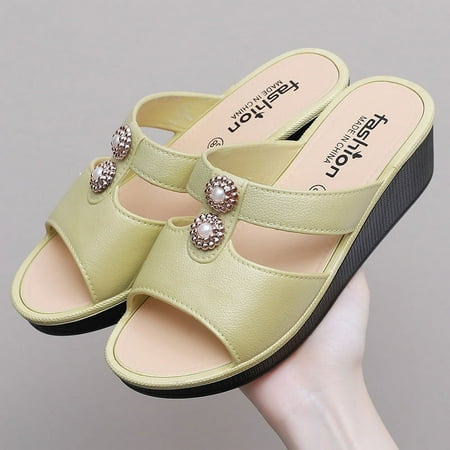 Women‘s High-heeled Slippers Summer Outer Wear Thick-soled Fashionable Home Non-slip Soft-soled Wedge Waterproof Sandals 2024 New
Women‘s High-heeled Slippers Summer Outer Wear Thick-soled Fashionable Home Non-slip Soft-soled Wedge Waterproof Sandals 2024 New