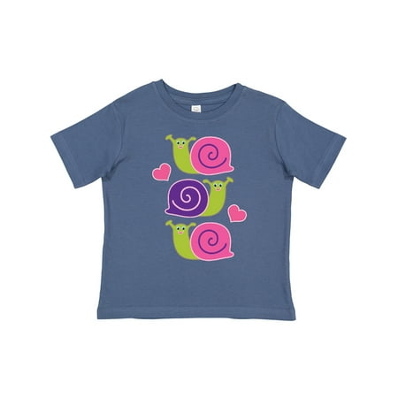 Inktastic Snail Lover Girl Garden Snails Gift Toddler Toddler Girl T-Shirt