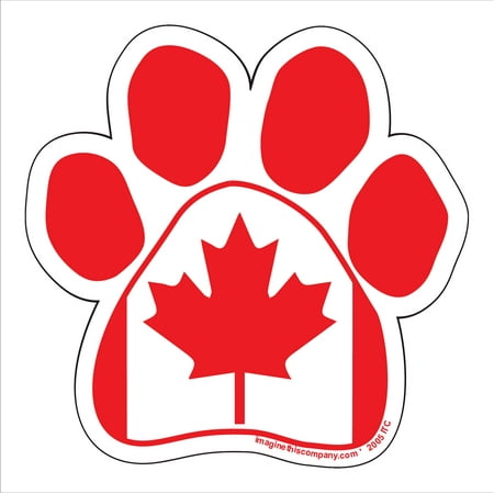 Canadian Flag Paw Magnet