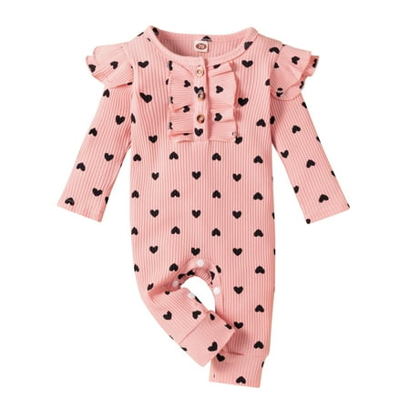 TAIAOJING Baby Romper Ruffled Ribbed Jumpsuit Clothes Sleeve Heart Girls Outfits Print Long Boys Girls Romper&Jumpsuit Onesie Outfit 3-6 Months
TAIAOJING Baby Romper Ruffled Ribbed Jumpsuit Clothes Sleeve Heart Girls Outfits Print Long Boys Girls Romper&Jumpsuit Onesie Outfit 3-6 Months