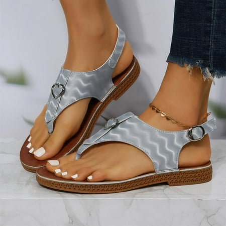 Homedles Sandals Women- Flat Comfortable Gift for Women Casual Beach Open toe Women Sandals Silver 39
Homedles Sandals Women- Flat Comfortable Gift for Women Casual Beach Open toe Women Sandals Silver 39
