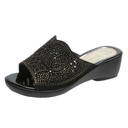 GNEIKDEING Spring And Summer Women Sandals Hollow Rhinestone Open Toe Wedge Slippers Gift on Clearance
GNEIKDEING Spring And Summer Women Sandals Hollow Rhinestone Open Toe Wedge Slippers Gift on Clearance