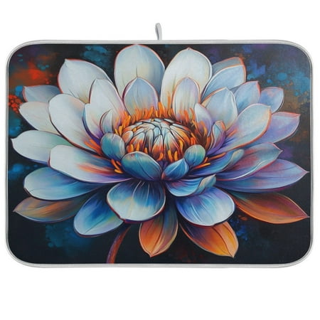 Kitchen Drying Mat 16x18In Drying Dish Mat Dish Drying Mats Kitchen Countertop Multi-Function Drain Drying Mat Kitchen Table Big Blue Flowers
Kitchen Drying Mat 16x18In Drying Dish Mat Dish Drying Mats Kitchen Countertop Multi-Function Drain Drying Mat Kitchen Table Big Blue Flowers