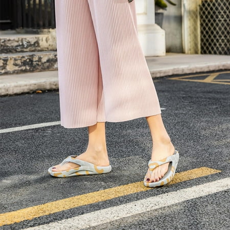 Wirdiell Couple Women Orthotic Flip Flops Arch Support Soft Thong Pillow Sandals Slippers
Wirdiell Couple Women Orthotic Flip Flops Arch Support Soft Thong Pillow Sandals Slippers