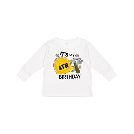 Inktastic Its My 4th Birthday with Construction Tools Gift Toddler Boy Girl Long Sleeve T-Shirt
Inktastic Its My 4th Birthday with Construction Tools Gift Toddler Boy Girl Long Sleeve T-Shirt