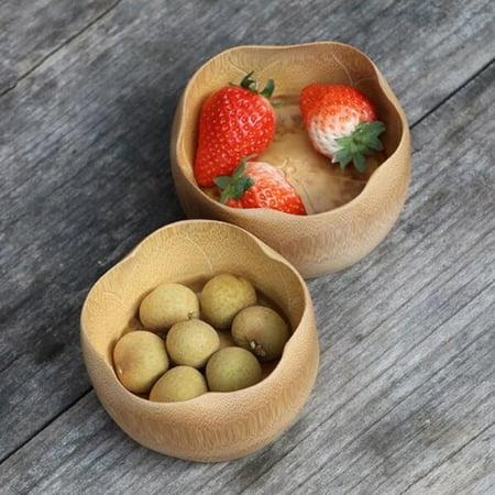 Bamboo Bowl For Serving Salad Pasta Snacks and Restaurant