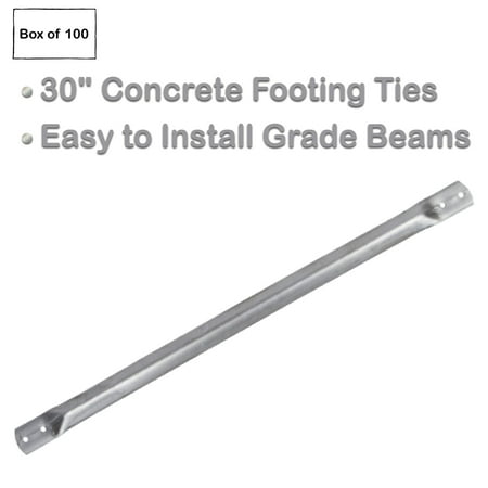 Clover Products 30 Concrete Footing Ties Box of 100