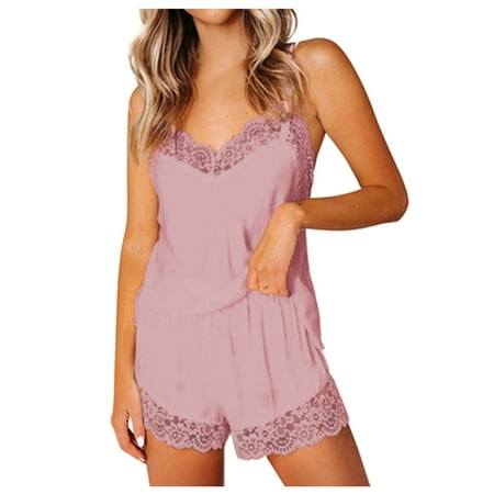 Women s Satin Pajamas Sets Lace Trim Cami Tops Shorts Sleepwear Soft Set Sleepwear Women Cotton
Women s Satin Pajamas Sets Lace Trim Cami Tops Shorts Sleepwear Soft Set Sleepwear Women Cotton