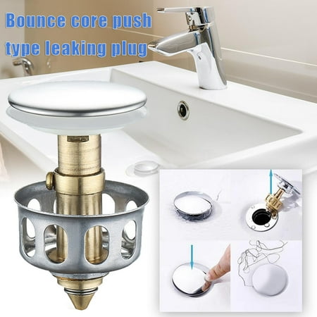 Bounce Core Press Type Water Leakage Plug Universal Edition Basin Pop-Up Drain Filter for Bathroom Sink Bounce Core
Bounce Core Press Type Water Leakage Plug Universal Edition Basin Pop-Up Drain Filter for Bathroom Sink Bounce Core