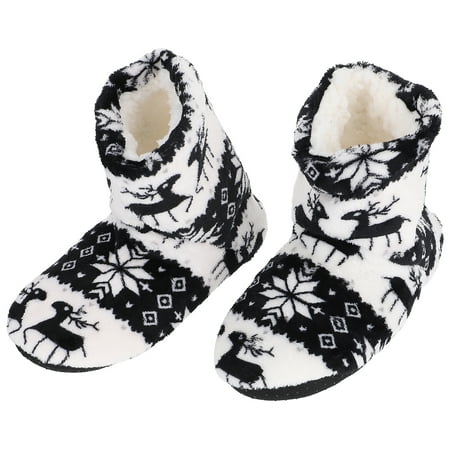 NUOLUX 1 Pair Winter Adorable Velure Shoes Indoor Warm Cotton Shoes Non-skid Shoes