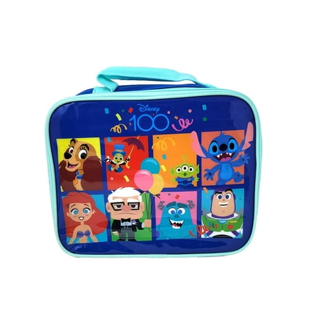 

Disney 100 Lunch Bag Reusable Insulated Stitch Ariel Sully Boys Girls Kids